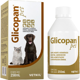 Glicopan Pet em Gotas Vetnil Suplemento Vitamínico - 250 mL em Oferta na Shopee
