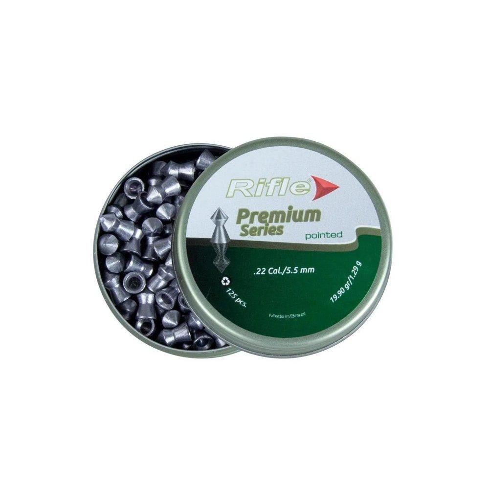 Chumbinho Rifle Premium Series 5,5mm Pointed - 125 unidades em Oferta na Shopee
