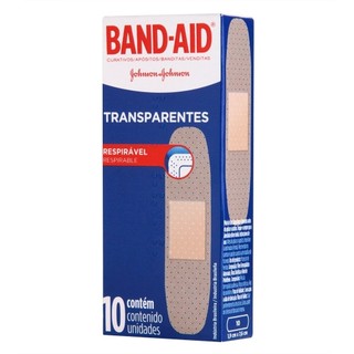Curativo Band-Aid Transparente 10 Unidades em Oferta na Shopee