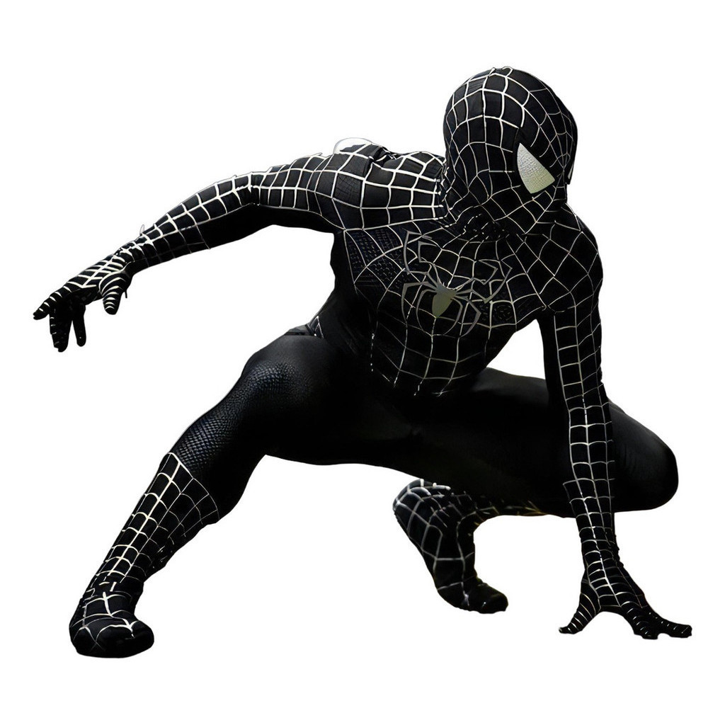 Fantasia Cosplay Homem Aranha Venom Filme Tobey Traje Lentes