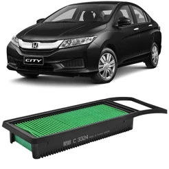 Filtro Ar Honda Fit City 2003 A 2021 Mann-filter C3324