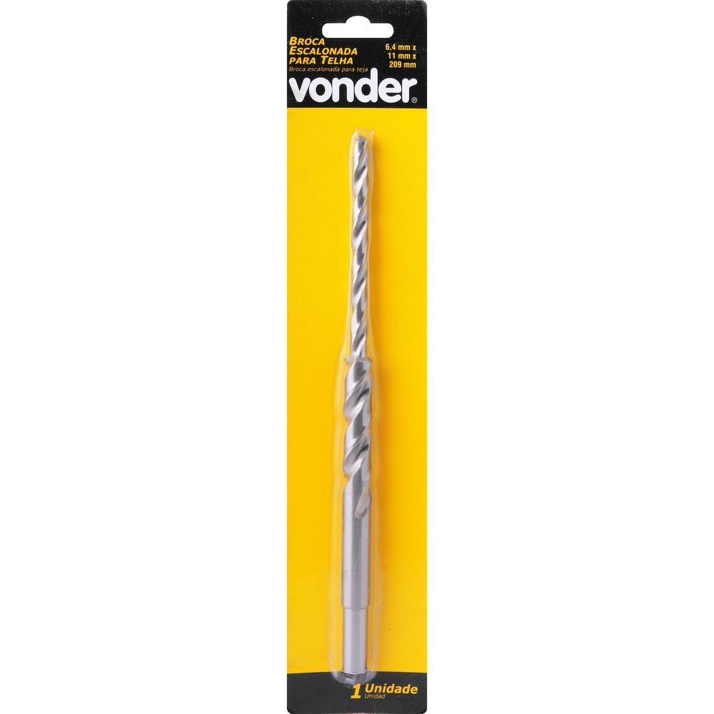 Broca Escalonada para Telha 6,4x11x209mm Vonder
