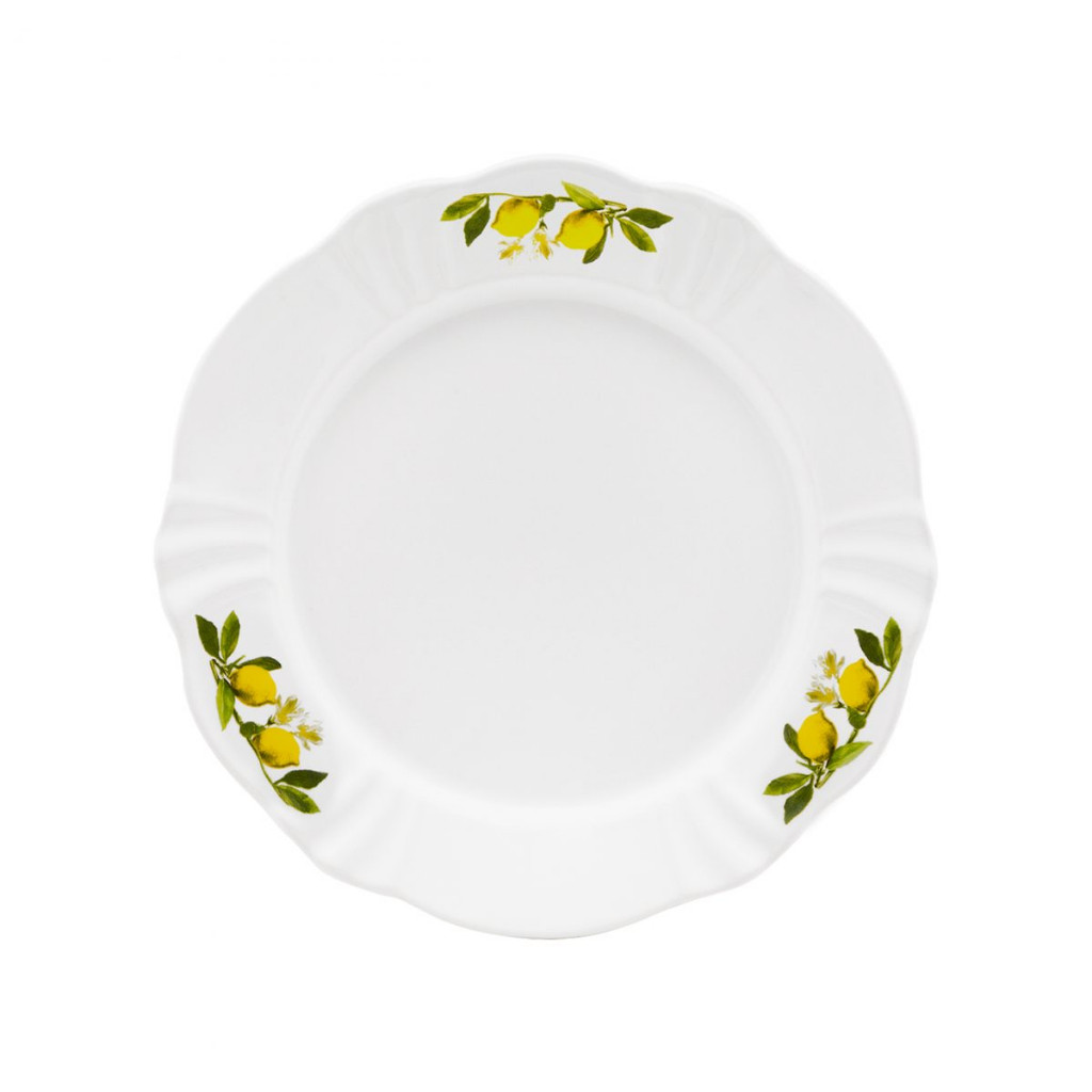 Prato Sobremesa Soleil Limoni 23cm Oxford Porcelana