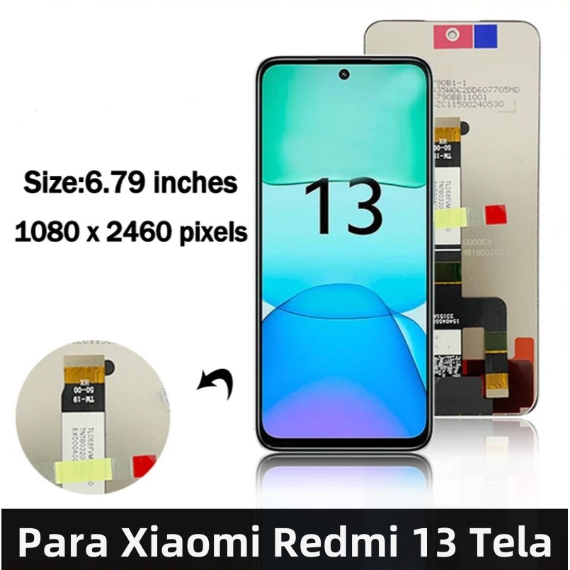 6.79" Display Para Xiaomi Redmi 13 Frontal Incell Tela Nova Lcd Entrega Rápida