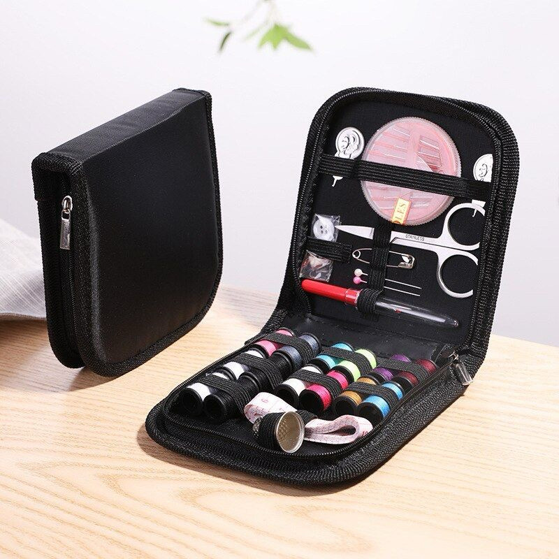 Estojo De Kit De Costura - Completo C/ 42 Pçs + Estojo Com Zíper portatil para viagem-envi...