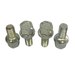 Jogo 4 Parafuso Roda Ferro Gol Voyage Parati Saveiro Passat Santana Original Zincado 20mm - Marca ZM - Alta qualidade