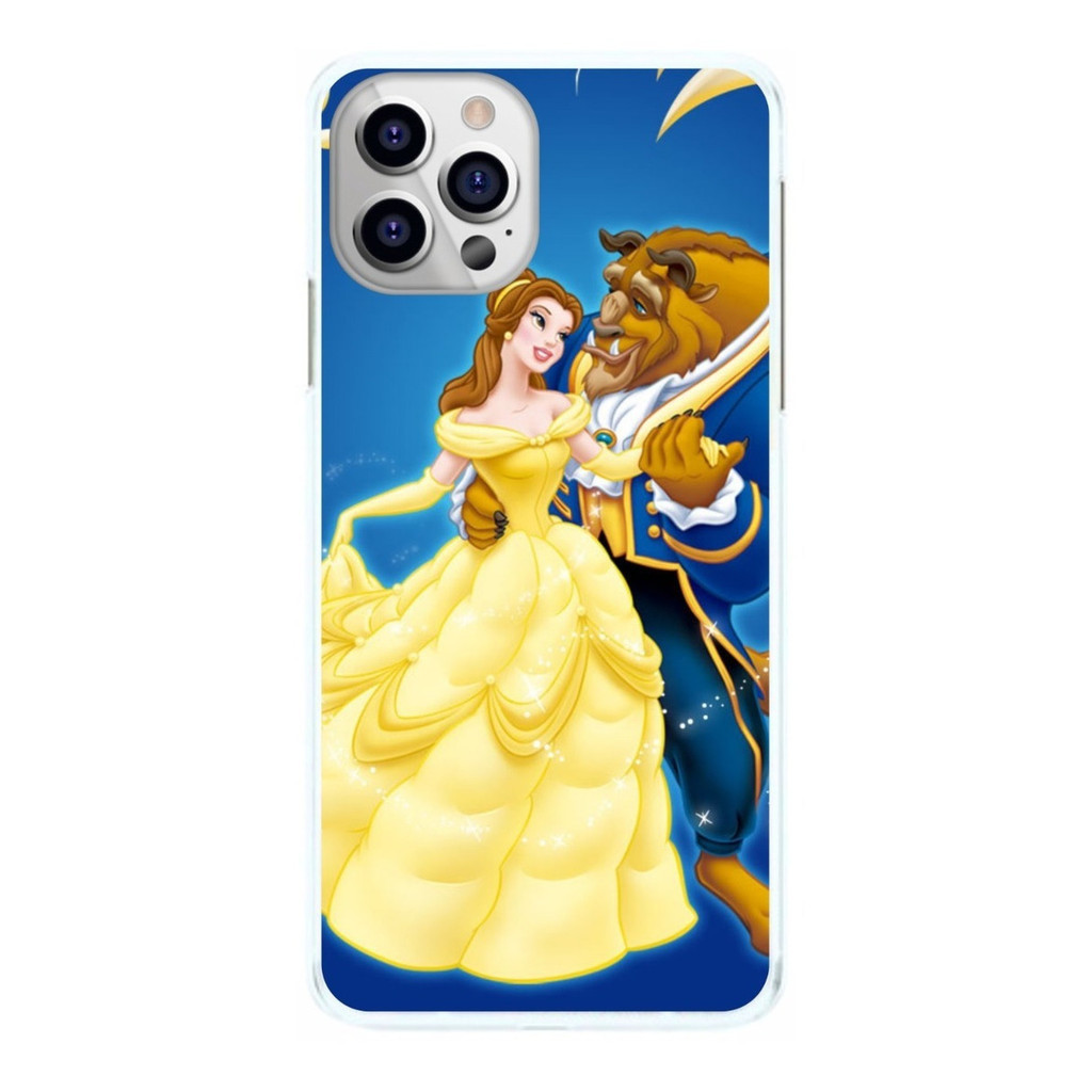 Capinha A Bela e a Fera Dança Fundo Azul Capa de Celular
