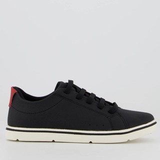 Tênis Klin Flyer Juvenil Preto e Vermelho em Oferta na Shopee