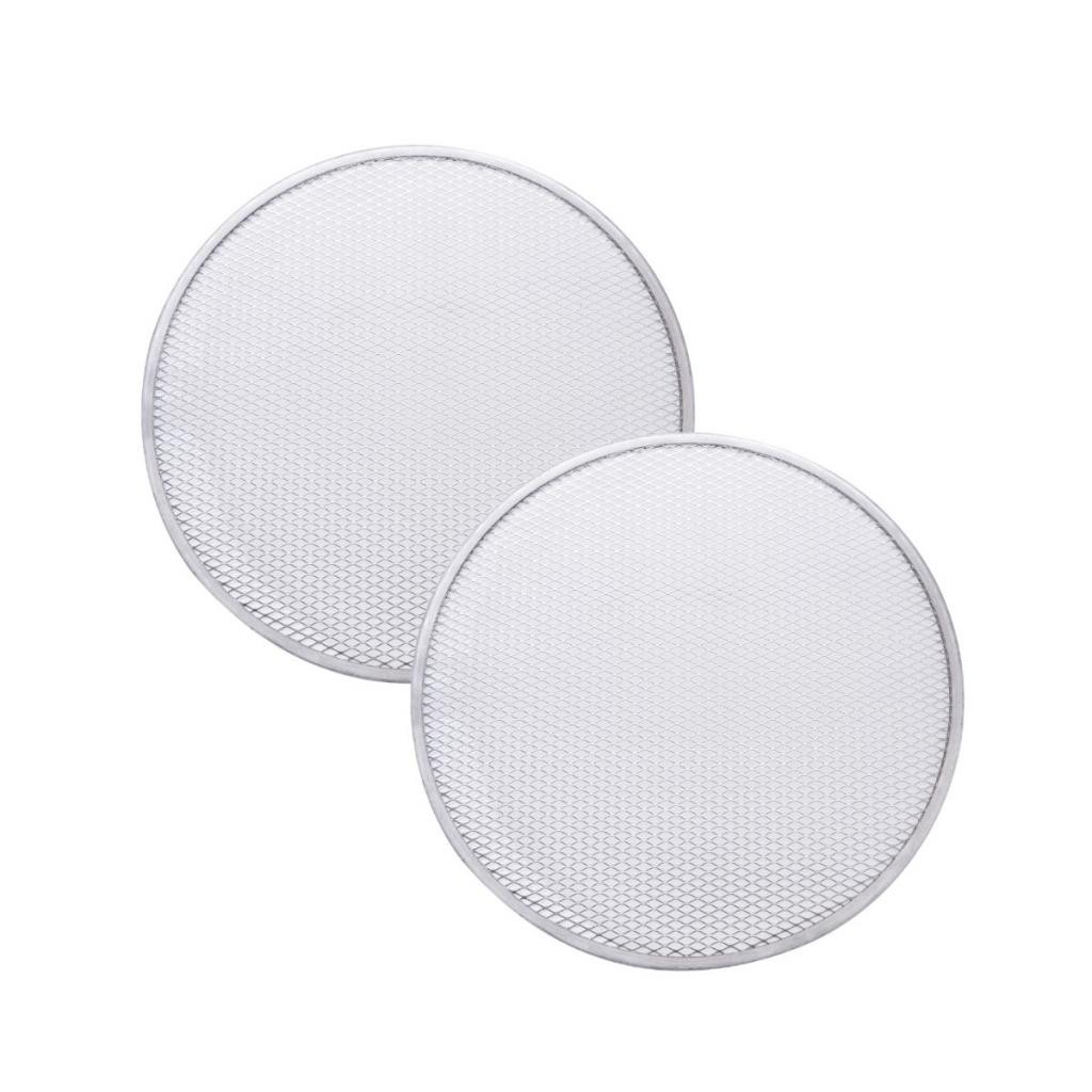 Kit 2 Telas Para Assar Pizza N 25 Alumínio Resistente Para Assar Descansar e Resfriar Pizza