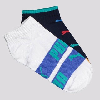 Kit Meia Puma Sapatilha 2 Pares Infantil Branca e em Oferta na Shopee