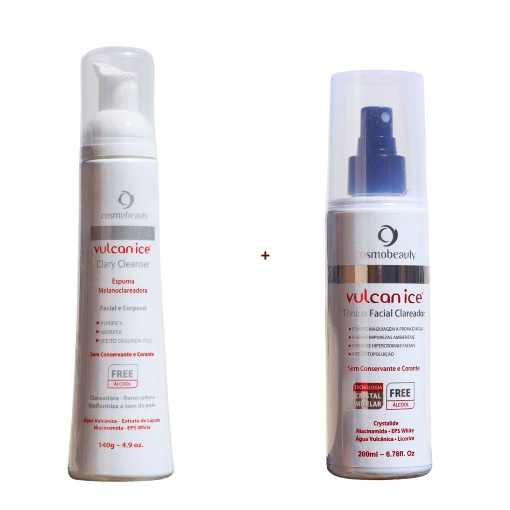 Cosmobeauty Kit Melasma Vulcan Ice Sabonete + Tonico Facial
