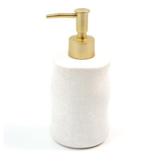 Porta Sabonete Líquido Orgânico Branco em Cerâmica - Oikos em Oferta na Shopee