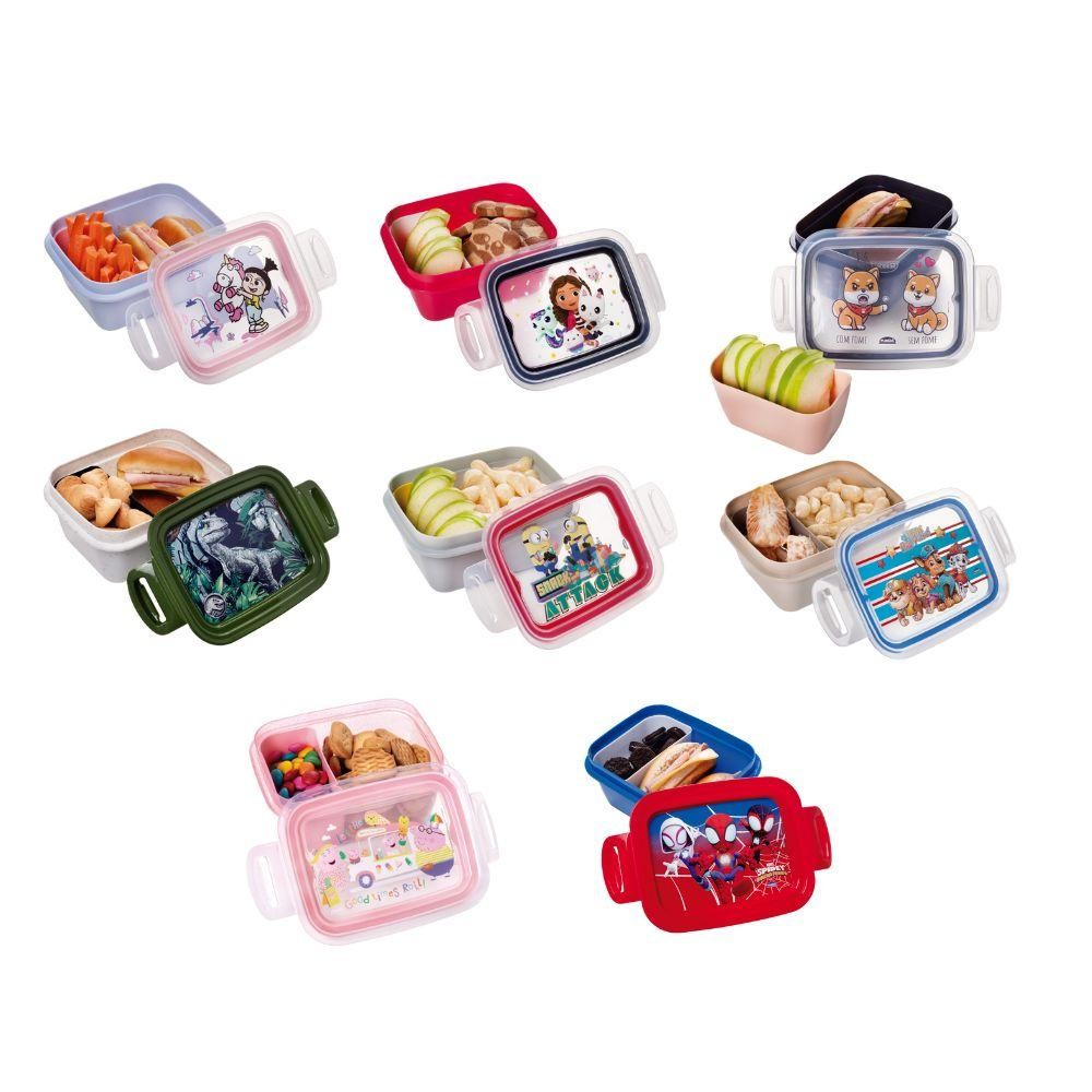 Marmita Hermética com Divisória e Travas Personagens Lancheira Infantil Passeio 630 ml Plasútil - Home & Living