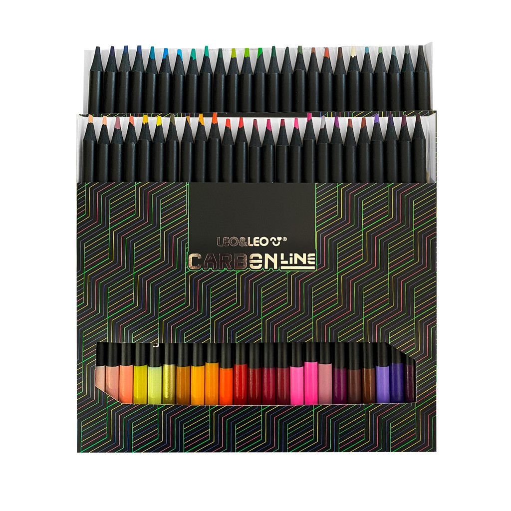 Lápis de Cor Leo&Leo Carbon Line Soft Macio Desenho Arte Pele Neon Pastel Metálico Alta Cobertura Escolha Seu Kit