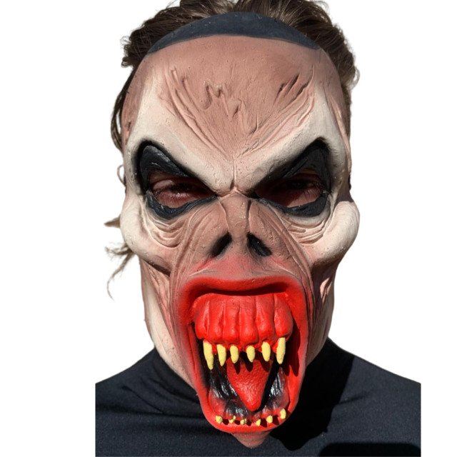 Máscara Vampiroso Chupa Cabra Halloween Carnaval Fantasia Teatro Terror Assustador Dia das Bruxas Zumbi Cosplay Horror