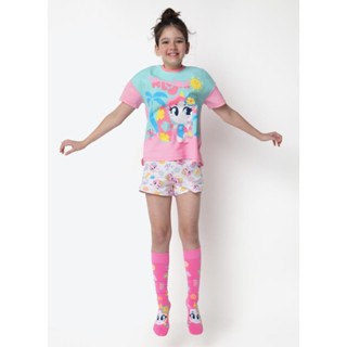 Pijama Manga Curta Viscolycra Menina Teen Unicórnio Aloha - Puket em Oferta na Shopee