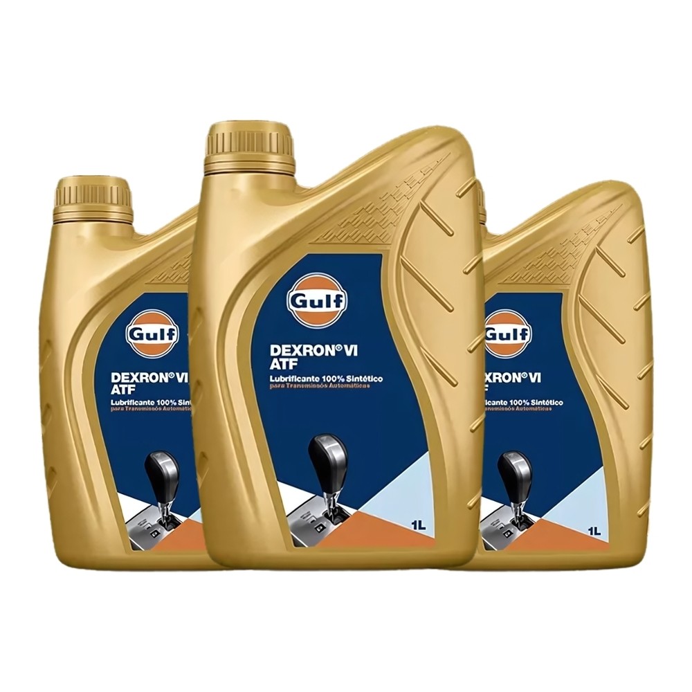 Kit 3 Óleo Câmbio Transmissão Automática Atf Dexron 6 Gulf