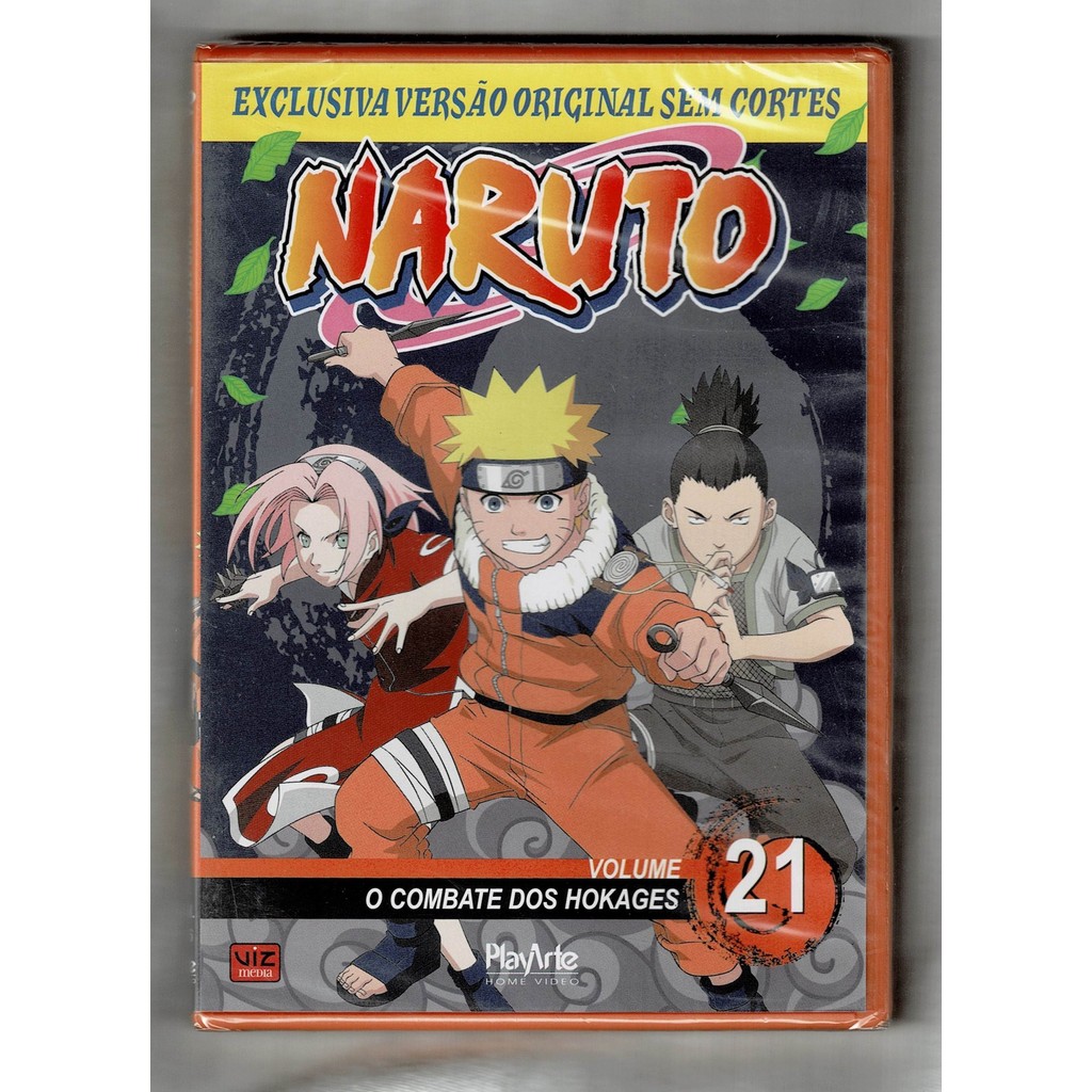 Naruto Dvd Vol. 21 O Combate Dos Hokages