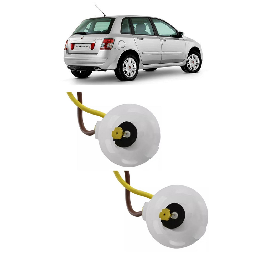 Par Soquete Lampada Lanterna Seta Ré 1 Polo Fiat Stilo 2002 a 2012