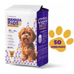 Tapete Higiênico Para Cães Manada Pads 55X60 50 Unidades Pet Envio Imediato Manada Animal