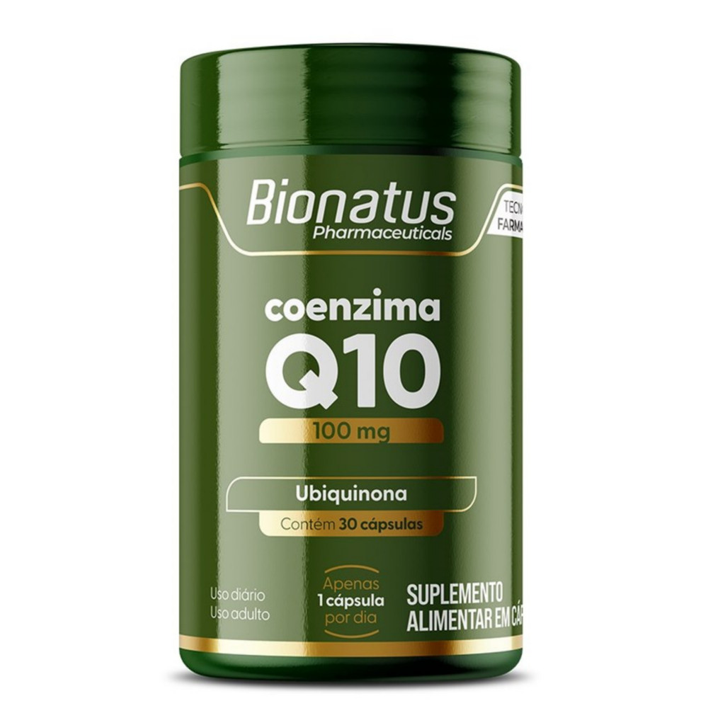 Coenzima Q10 Bionatus 100mg 30 Cápsulas Suplemento Alimentar em Oferta na Shopee