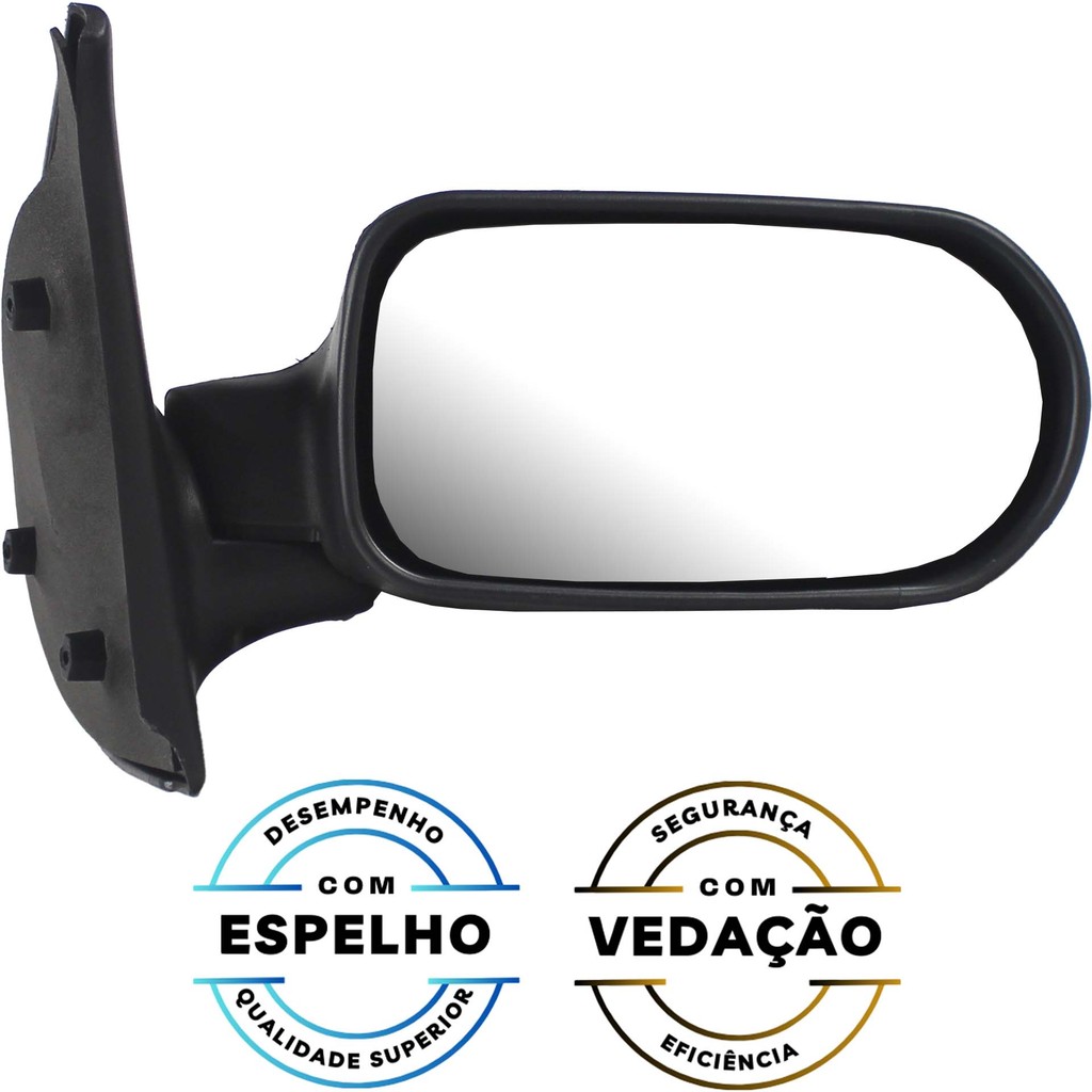PAR Retrovisor Palio 2 Portas 2001 2002 2003 Sem Controle — imagem 2 de 2