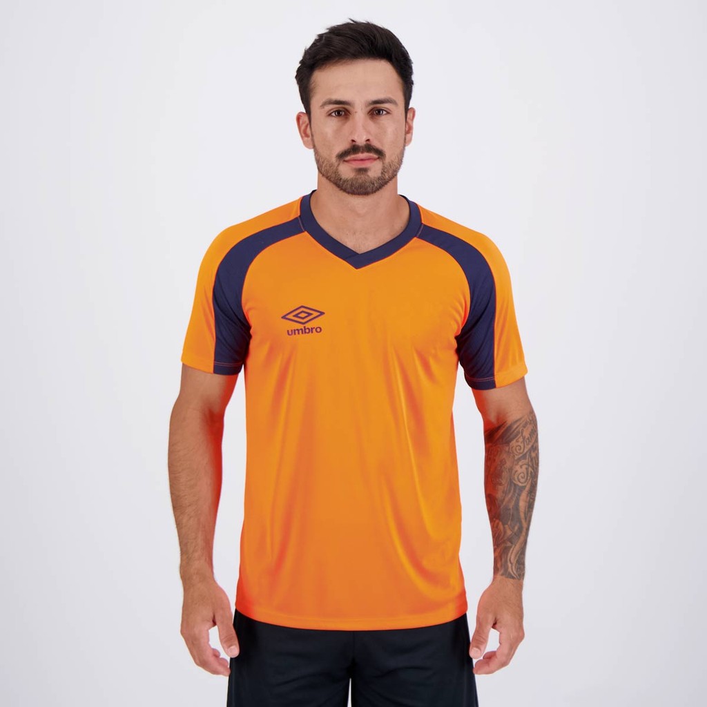 Camisa Umbro Raptor Laranja e Marinho