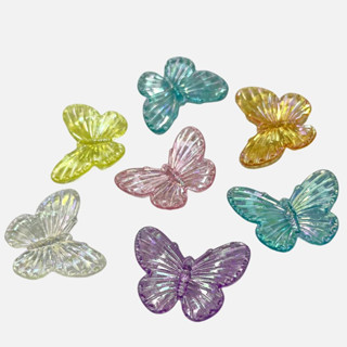 Kit   Pingente De  Borboleta Acrilica Coloridas Irizadas 20-115 Pcs em Oferta na Shopee
