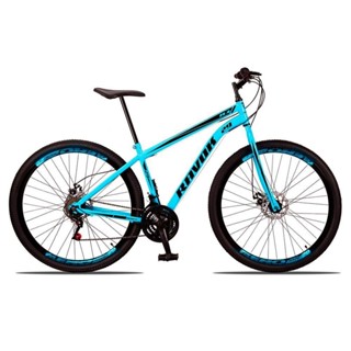 Bicicleta Aro 29 Freio A Disco Traseiro Shimano Aço 21 Velocidades Azul Celeste em Oferta na Shopee