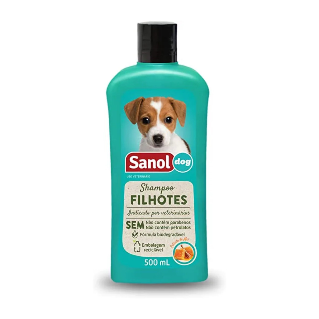 Shampoo Para Filhotes 500 ml - Sanol Dog