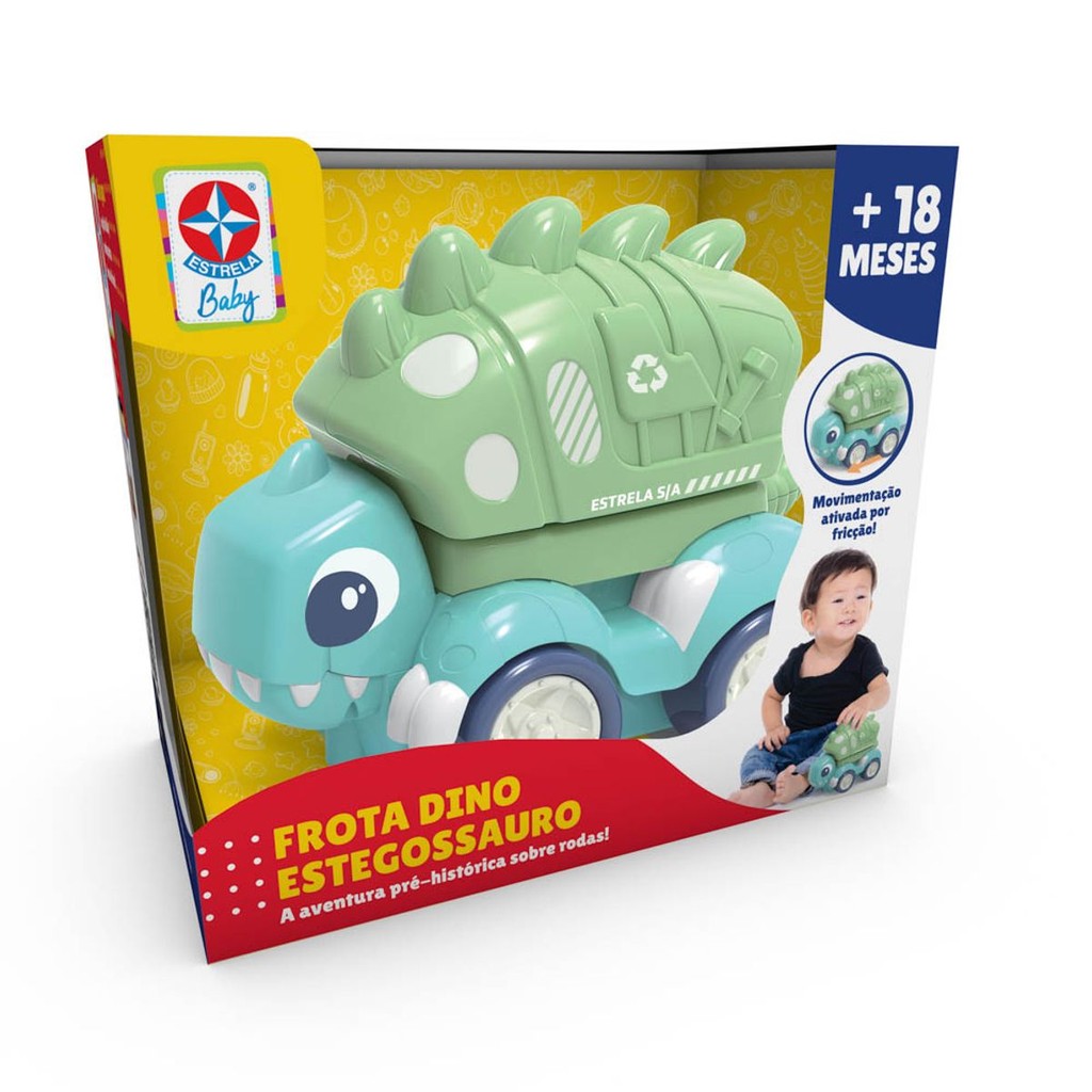 Carrinho Frota Dino Estegossauro Bebê Estrela Oficial