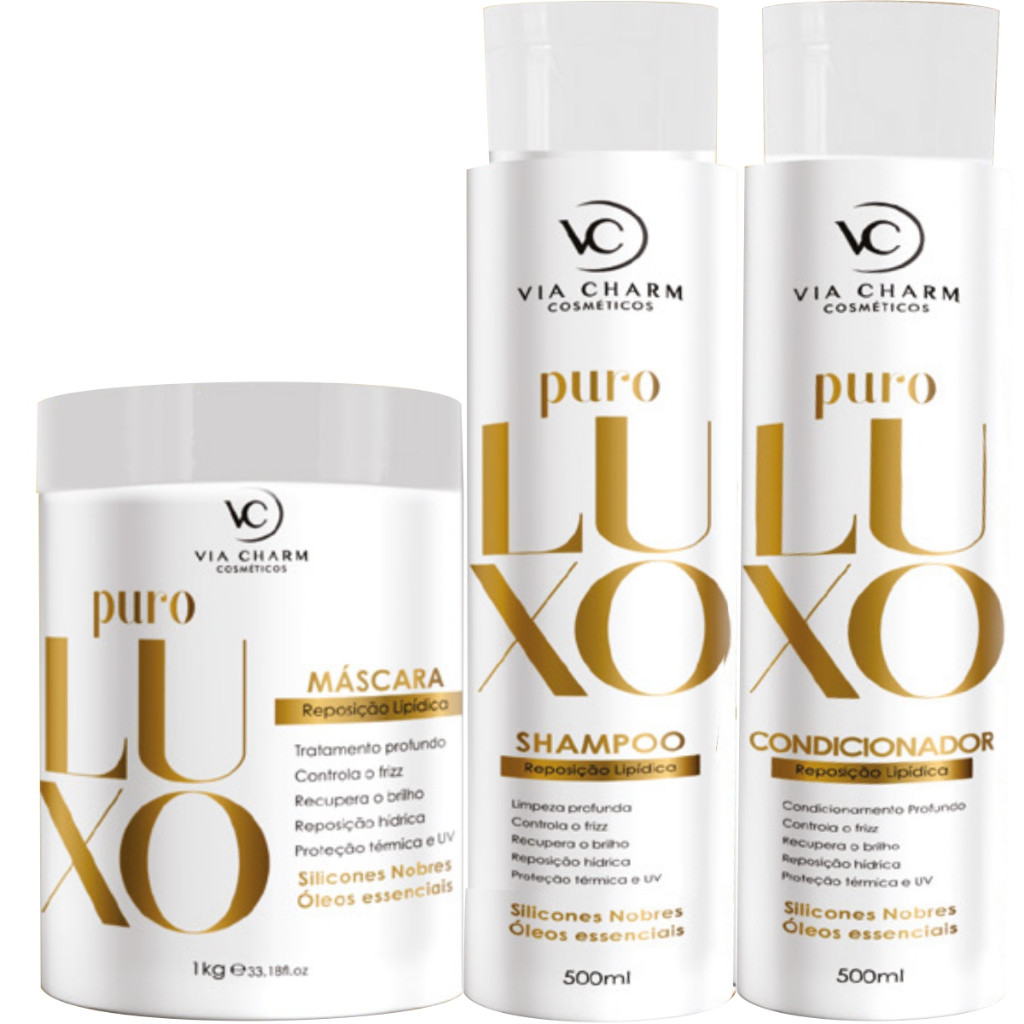 Kit Puro Luxo VC Cosméticos Tratamento Profissional