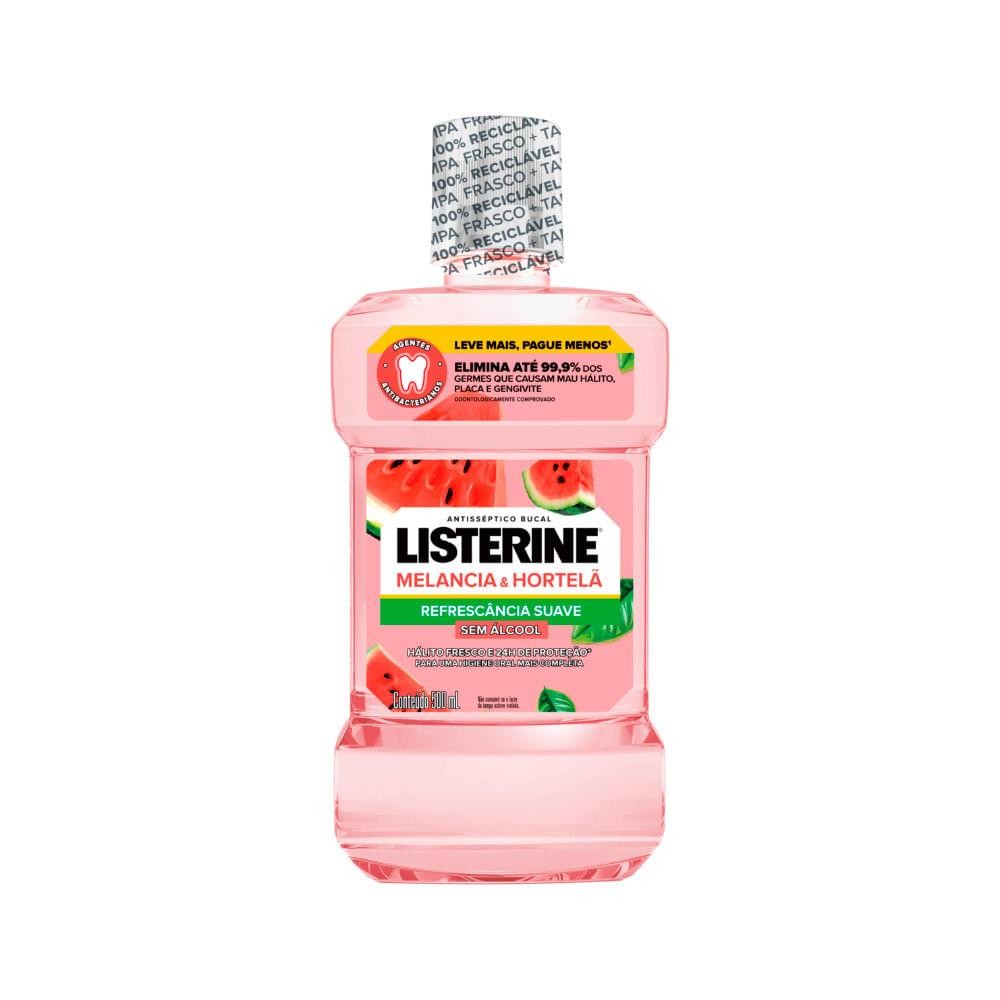 Enxaguante Listerine 500ml Leve+Pague- Melancia E Hortelã em Oferta na Shopee