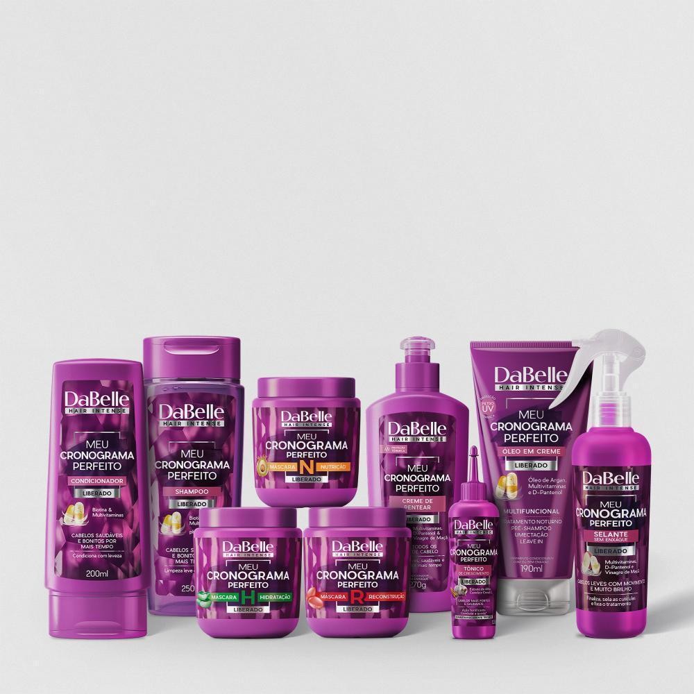 Kit DaBelle Meu Cronograma Perfeito (9 Produtos) – Hidratação, Nutrição e Reconstrução - Beauty