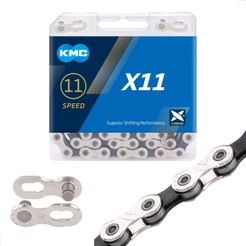 Corrente 11v Kmc X11 Silver 122 Elos 11v 1x11v 2x11v Speed Mtb Serve k7 11/50 11/51