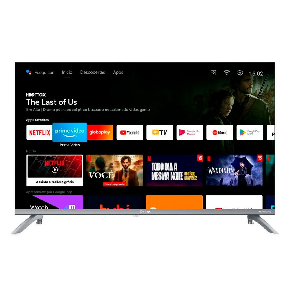 Smart TV 32 Polegadas Philco Led Android Tv Dolby Audio PTV32M9GACGB