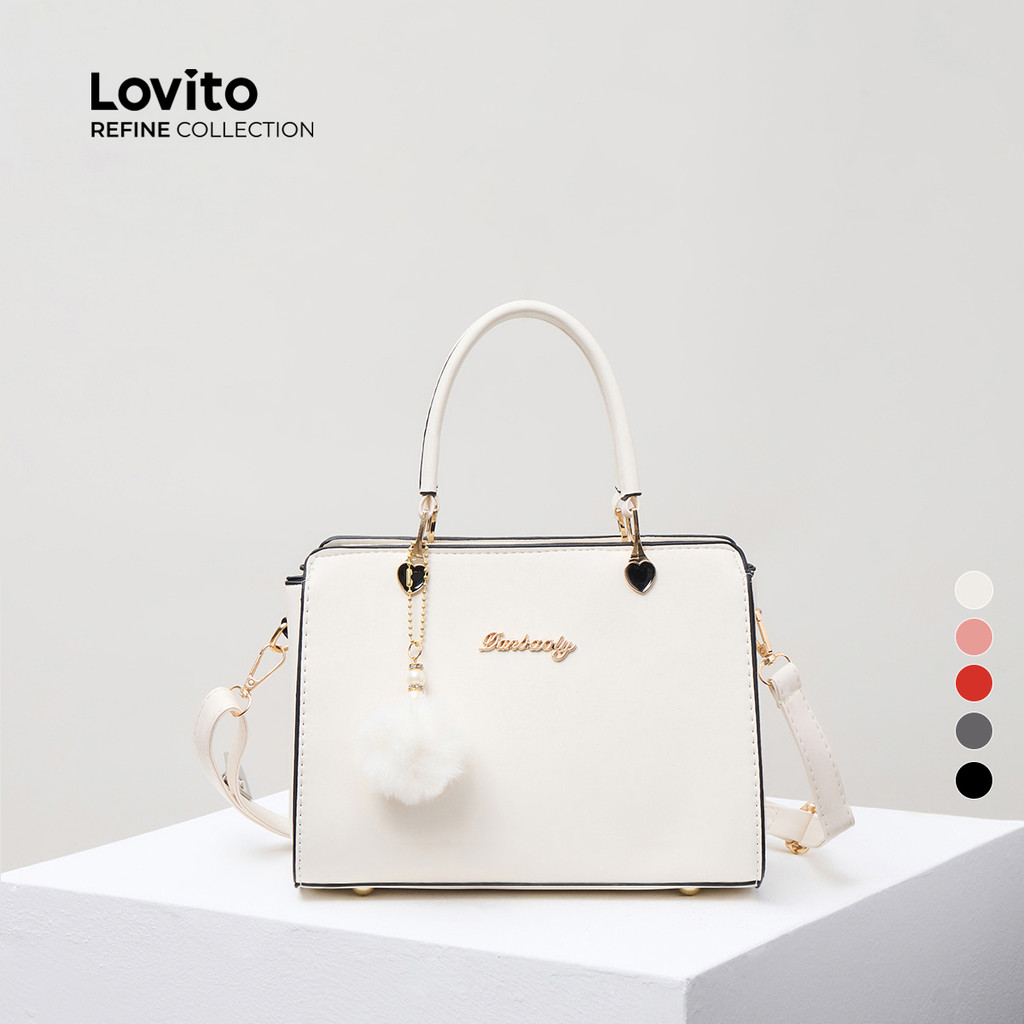 (Lovito Refine) Bolsa Casual Bolsa Transversal Simples Bolsa Versátil Para Mulheres LFA53178 em Oferta na Shopee