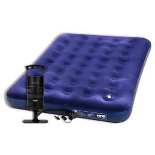 Colchão Inflável Multiuso Casal com Bomba de Encher Manual MOR em Oferta na Shopee