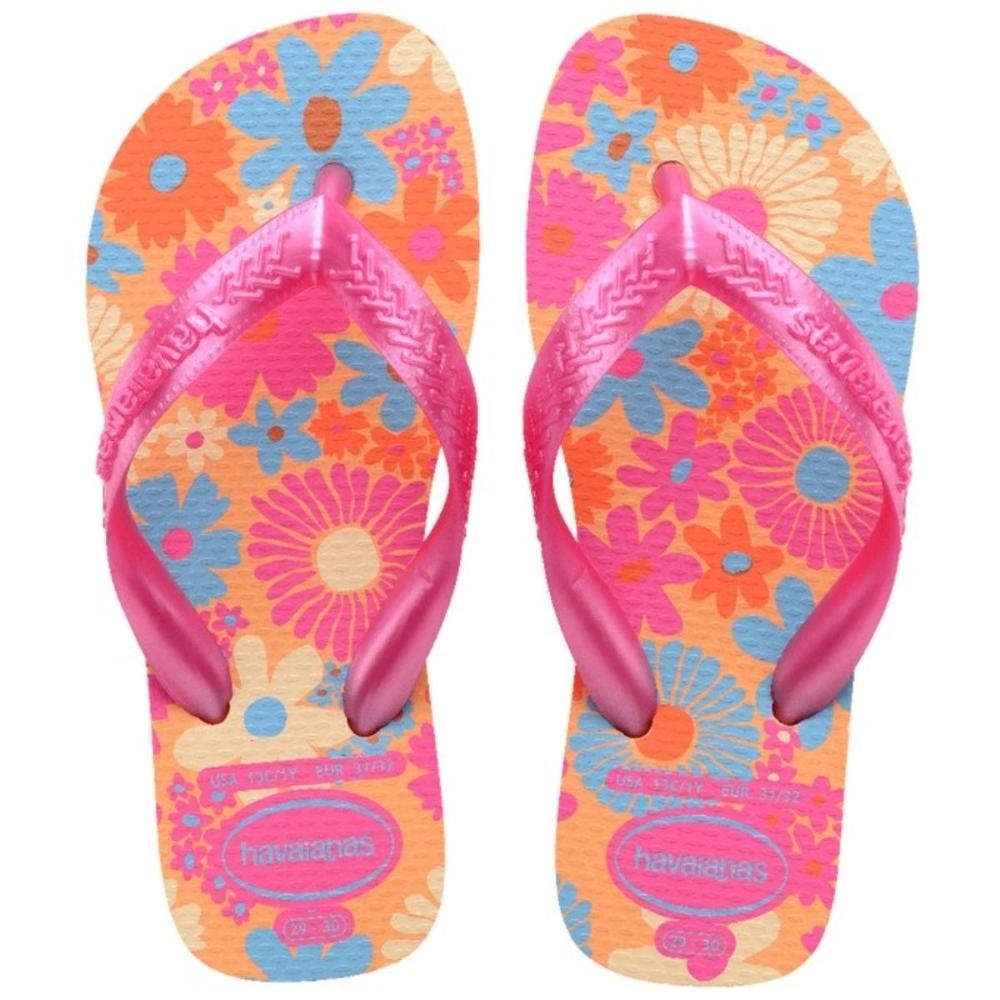 Chinelo Infantil Havaianas Flores Kids - Meninas em Oferta na Shopee
