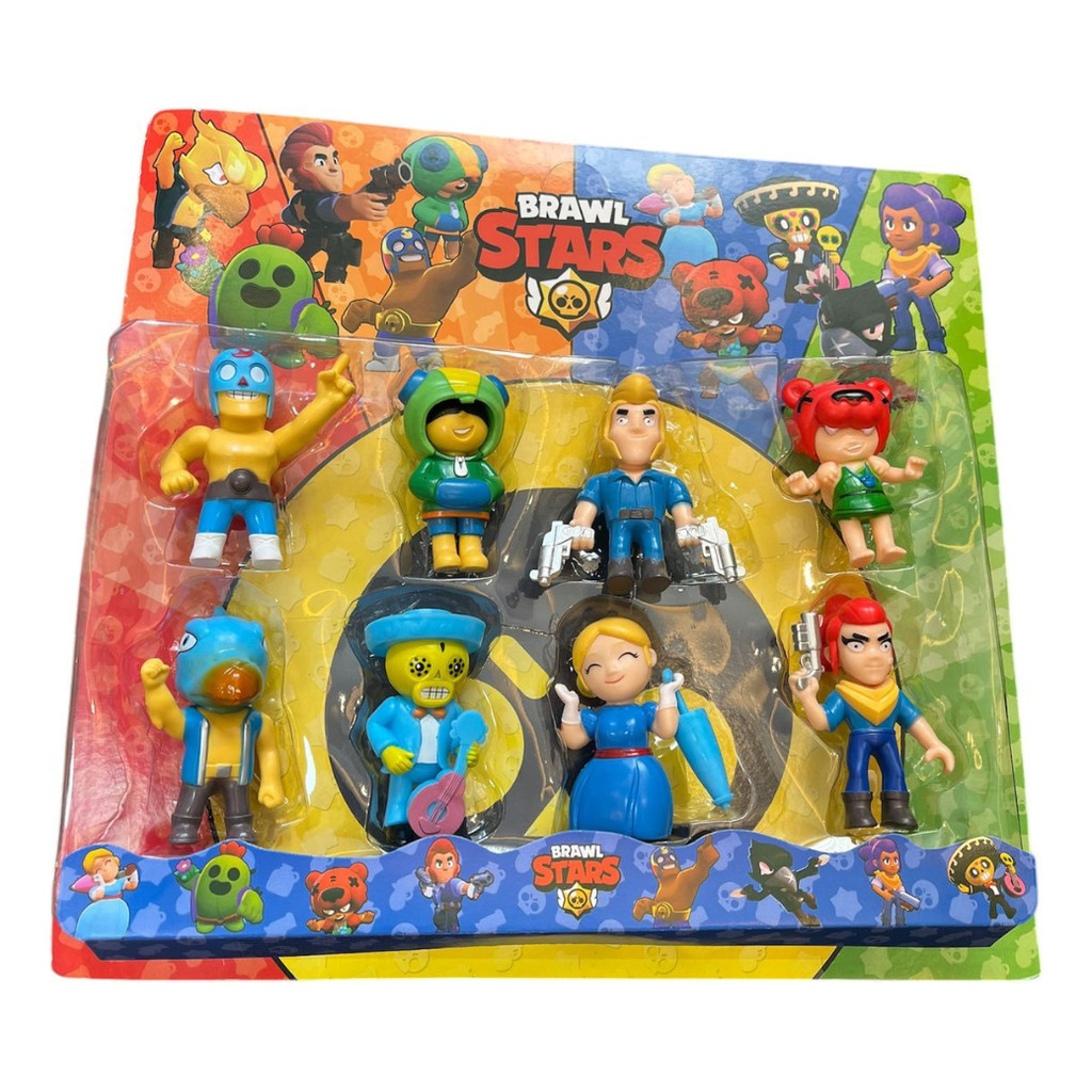 Kit 8 Bonecos Brawl Stars Brinquedo Jogo  Clash Royale