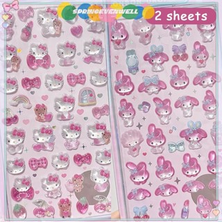 [springevenwell] Hellokitty Hangyodon 3D Transparente Jelly Adesivo Cristal Adesivos Decorativos Brinquedos Infantis Nov em Oferta na Shopee