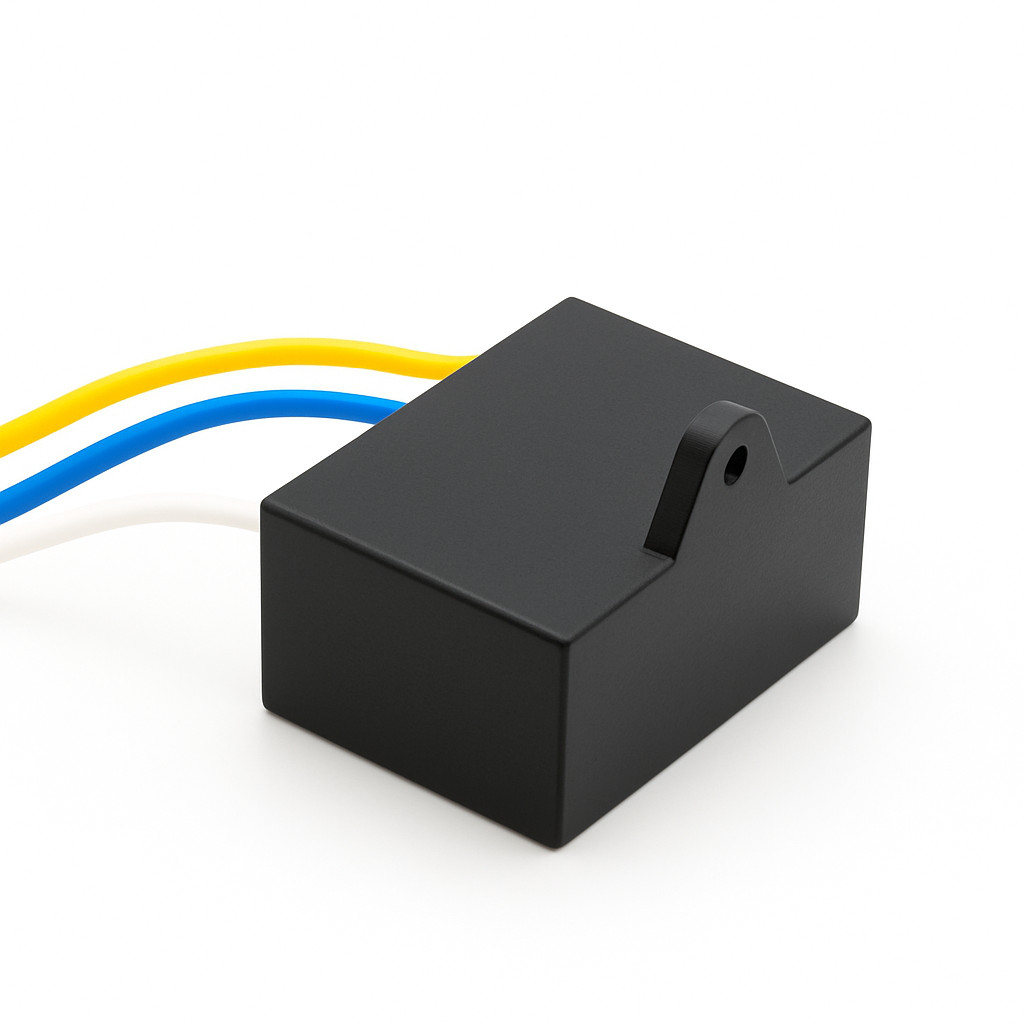 Capacitor Quadrado 0,7uf + 0,9uf X 400v 3 Fios 40/85/21 50/60Hz CBB61