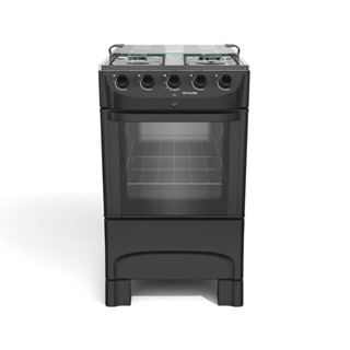 Fogão Mueller MFI4BB Preto Fosco 4 Bocas Acendimento Automático Total Clean Forno 57L Design Moderno Compacto em Oferta na Shopee