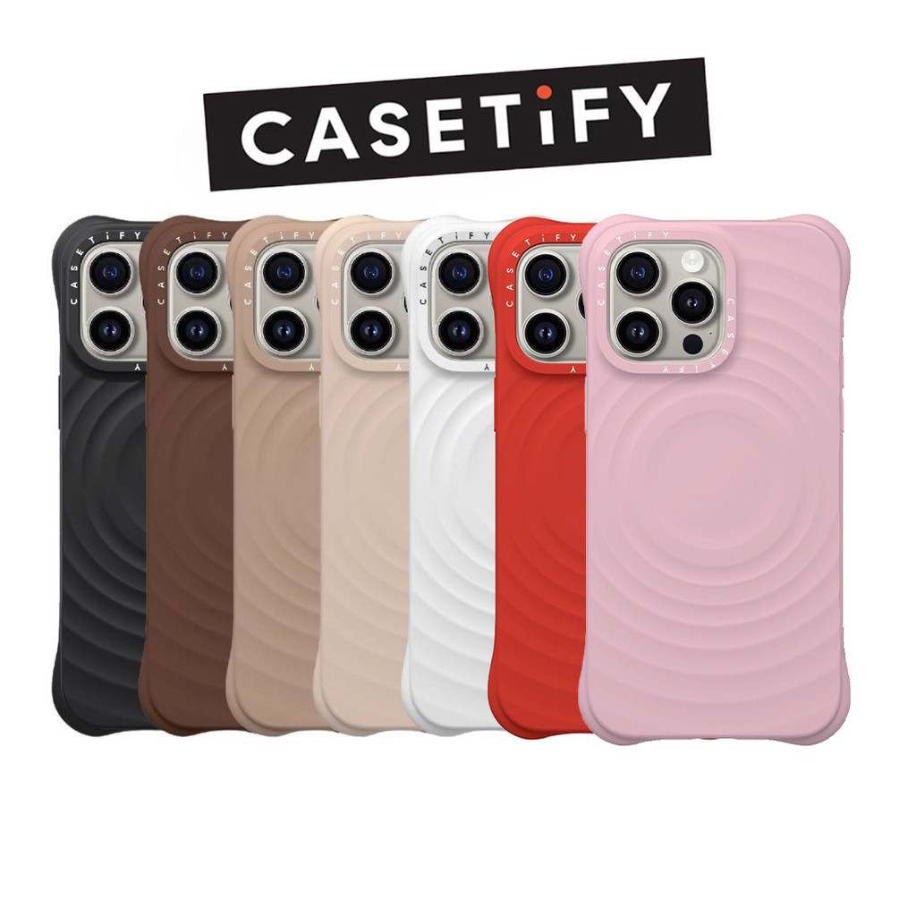 Capa Ripple Essentials By CASETiFY Magnética Original Genuína De Telefone Para Iphone 16 Pro Max 13 14 15 À Prova De Cho