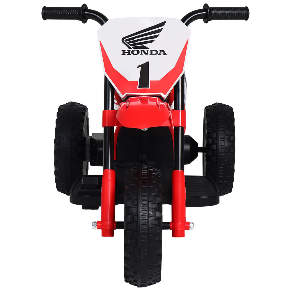 Detalhes do Moto Elétrica Infantil 3 Rodas CRF 450R Honda 6V Vermelha Bel