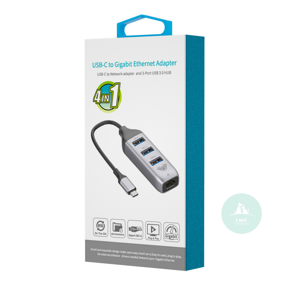 adaptador macbook Hub Usb-c Air M1 M2 Dex 4in1 AULA
