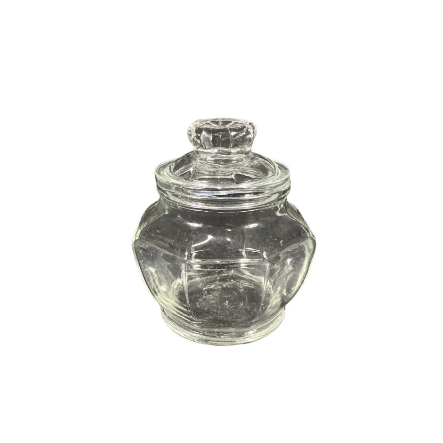 Bomboniere De Vidro Com Tampa Hermética - 6,5x10cm - 220ml - 1 unidade - Rizzo