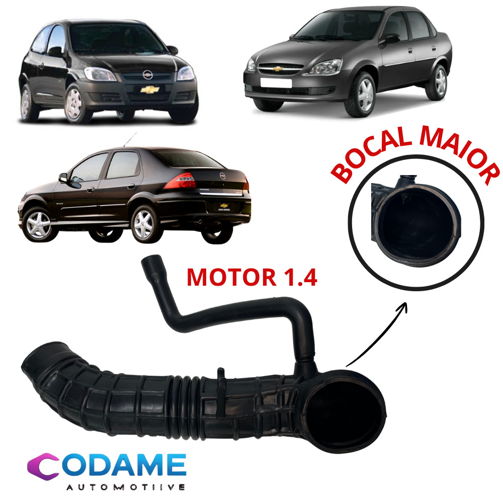 Mangueira Filtro De Ar ao TBI Corsa Classic Celta Prisma 1.4 motor 94701922