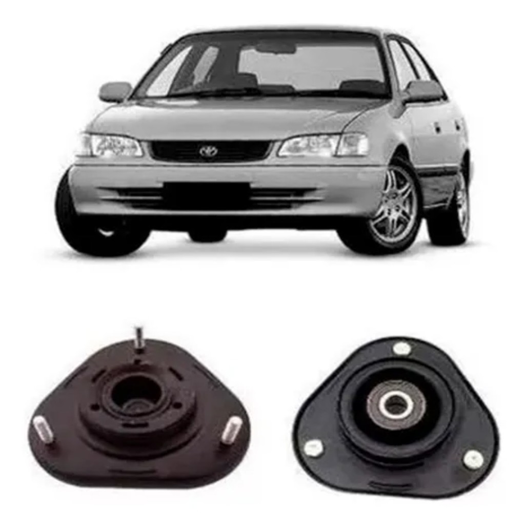 Par Coxim Amortecedor Dianteiro Toyota Corolla 1998 a 2008 Filder 2003 a 2008 Lifan 620 2010 Diante