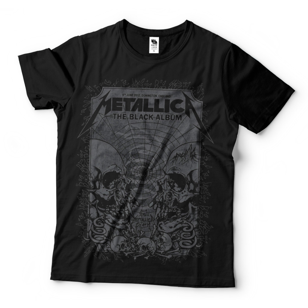 Camiseta Unissex Rock Banda Metallica Black Musica Top Skull - Camisa 100% em Algodão - Envio Rápido - DR Bigorna